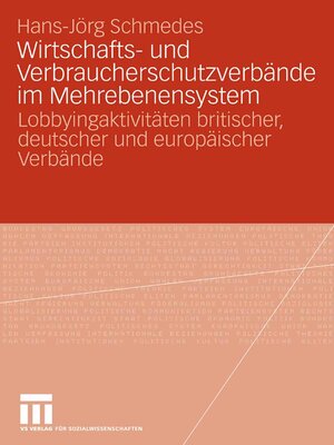 cover image of Wirtschafts- und Verbraucherschutzverbände im Mehrebenensystem